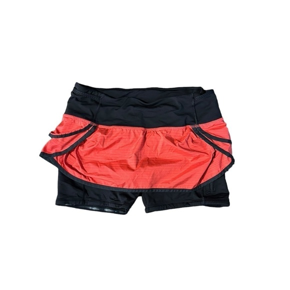 Lululemon Women’s Pace Setter Skort Pink Black Size 4 Running Anti Chafe Jog - Picture 7 of 11